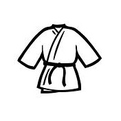 Blue Bjj Gi With Black Belt Vector Illustration In Flat Style Brazilian  Jiujitsu White Kimono Isolated On Black Background Stock Illustration -  Download Image Now - iStock